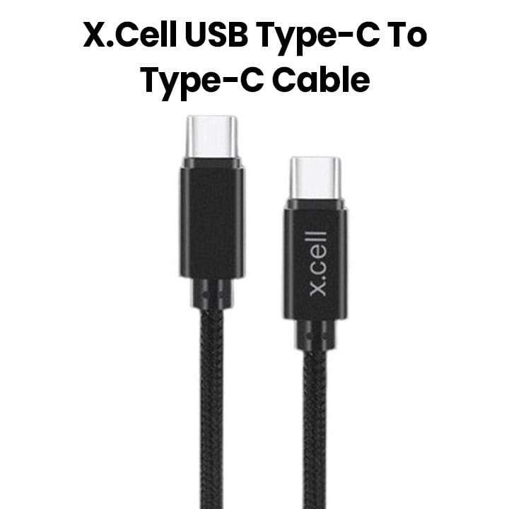 إكسيل كابل USB-C إلى USB-C بقدرة 30 واط وطول 1 متر - أسود | XL-CB-30W-CC-1M