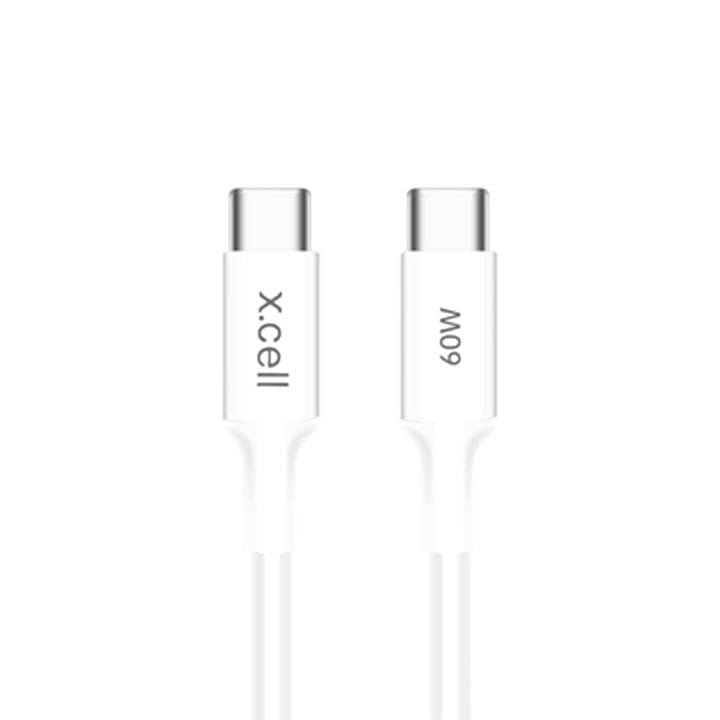 Xcell 60W USB-C to USB-C Cable 1 Meter - White | XL-CB-60W-CC-1M