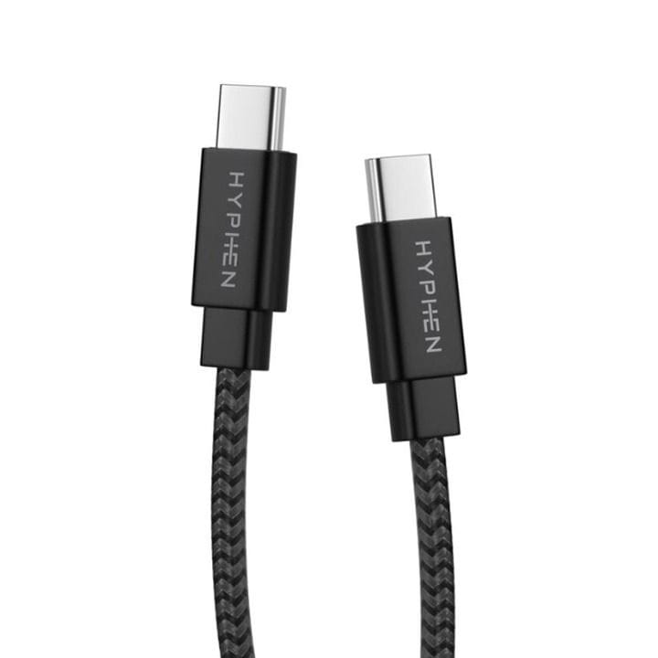 Hyphen TUF Type-C to Type-C Cable 100W 30cm – Black | HCB-C03100W4701