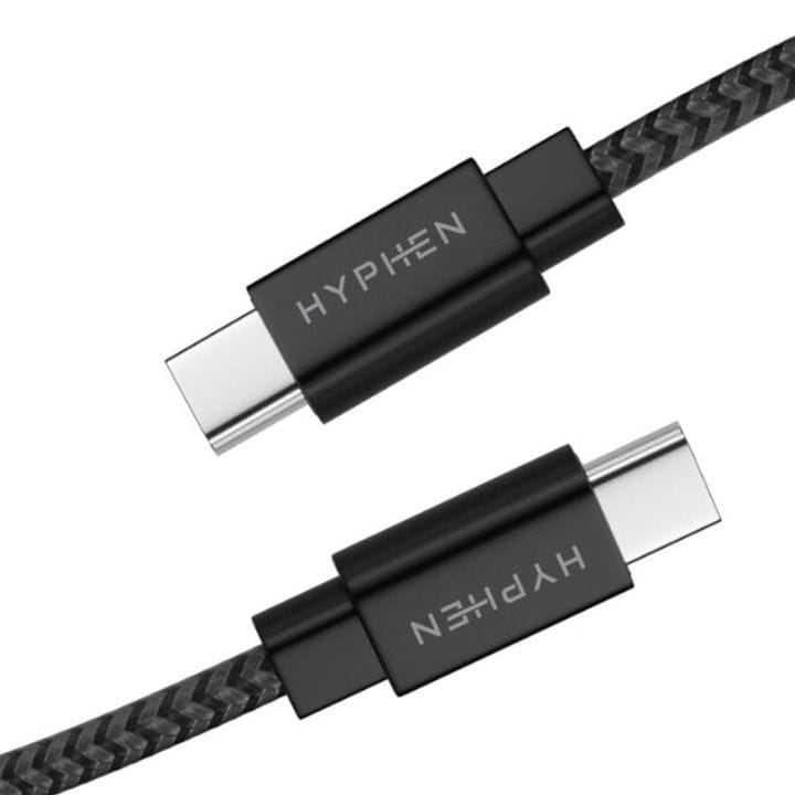 Hyphen TUF Type-C to Type-C Cable 100W 30cm – Black | HCB-C03100W4701
