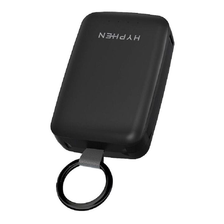 Hyphen Rescue Key Ring Emergency Power Bank – Black | HPB-KREBK1113