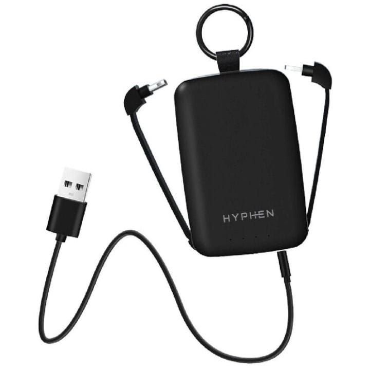 Hyphen Rescue Key Ring Emergency Power Bank – Black | HPB-KREBK1113