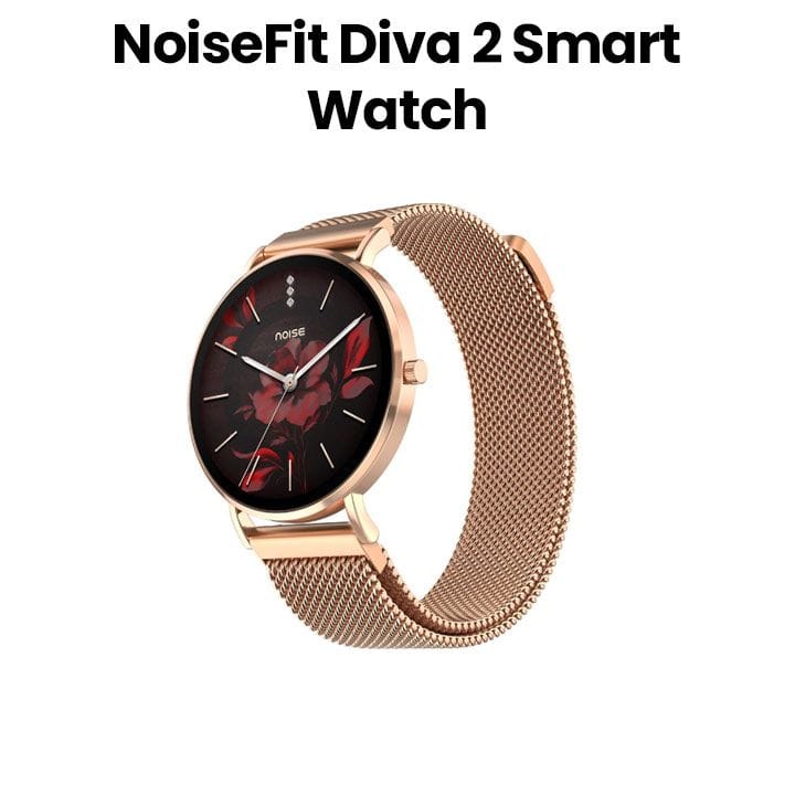 نويز ساعة ذكية NoiseFit Diva 2 - رابط وردي | NSW-317-RSEL