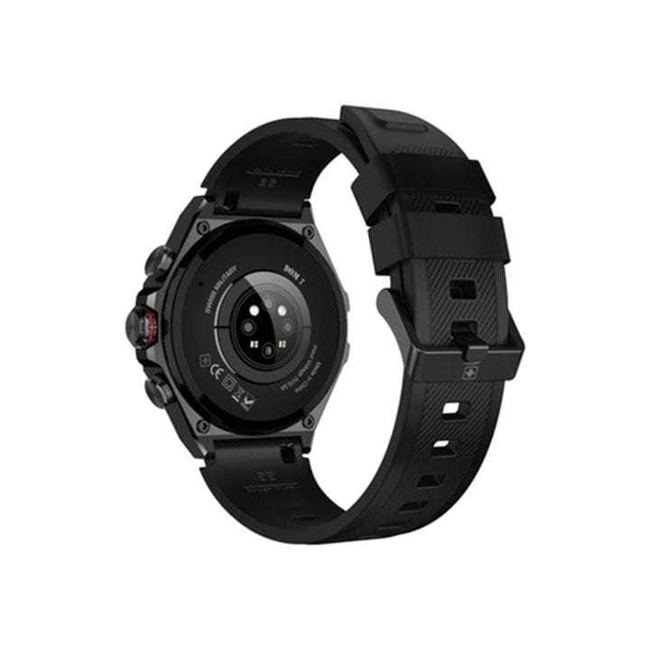 Swiss Military Smart Watch with Silver Frame Silver Metal Strap | SM-WCH-DOM6-SILF-SILMS