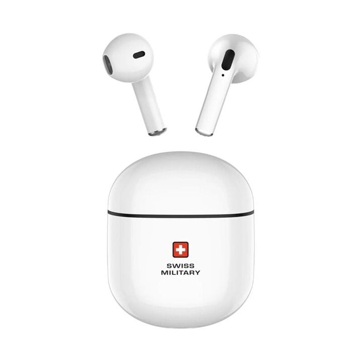 Swiss Military TWS Victor5 Stereo Earbuds - White |SM-TWS-VICTOR5