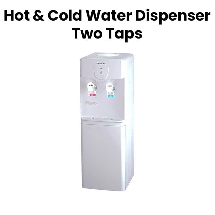 Zenan Mini Water Dispenser, Practical Lightweight Design, Hygienic Water Supply, Simple Functional Design - White - ZWD-LBTA