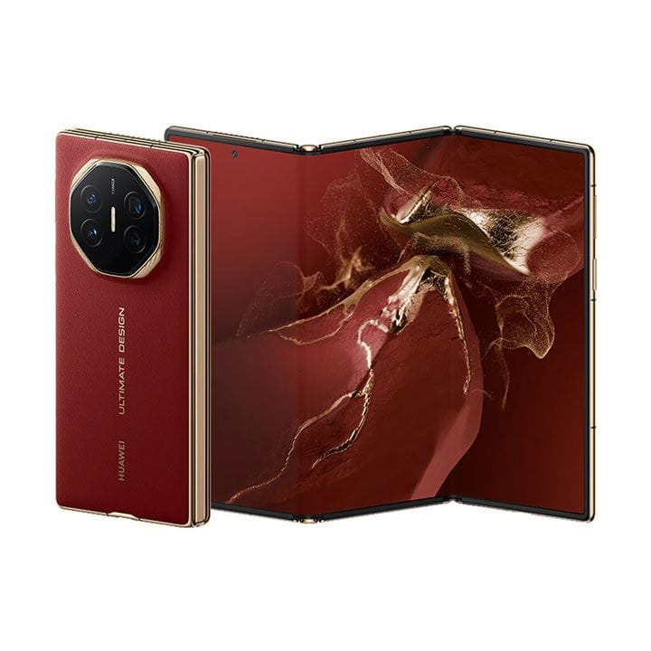 هواوي ميت إكس تي ألتيمت ديزاين ‏16GB+1TB‏ أحمر، شريحتي اتصال، نسخة السوق المفتوح، شاحن بريطاني