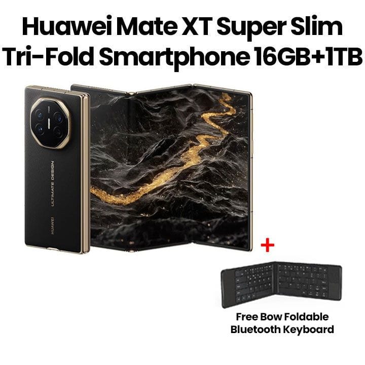 Huawei Mate XT Ultimate Design 16GB+1TB Black Dual Card Open Market Version UK Charger 