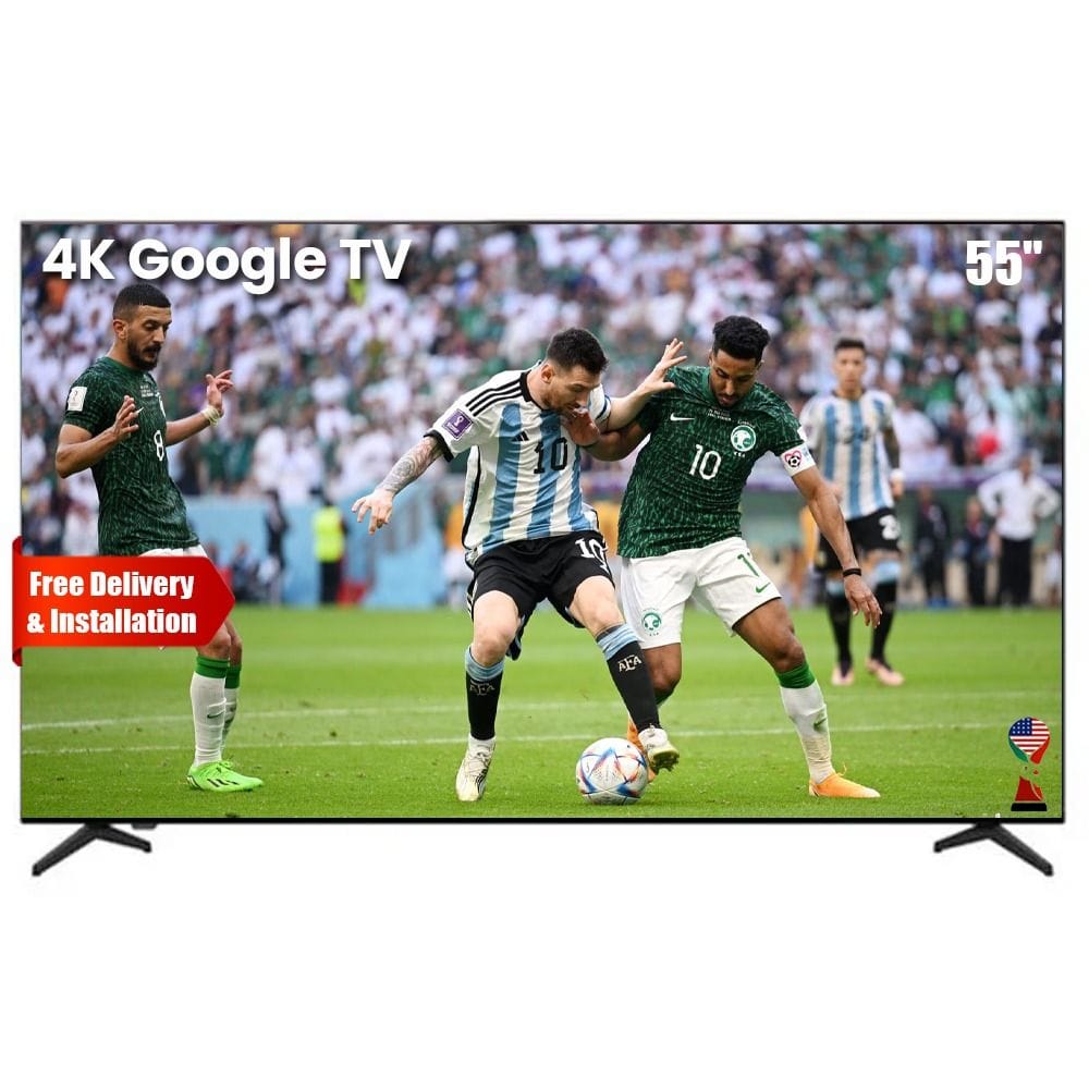شارب تلفزيون جوجل 55 بوصة 4K بدون إطار | 4T-C55FJ1NX