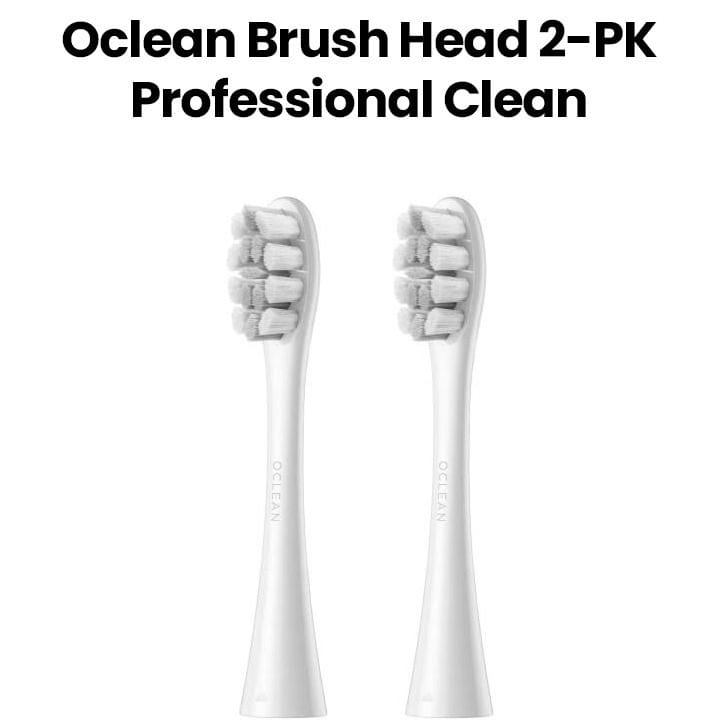 Oclean Professional Clean Brush Head (2-Pack) - Grey | C04000273