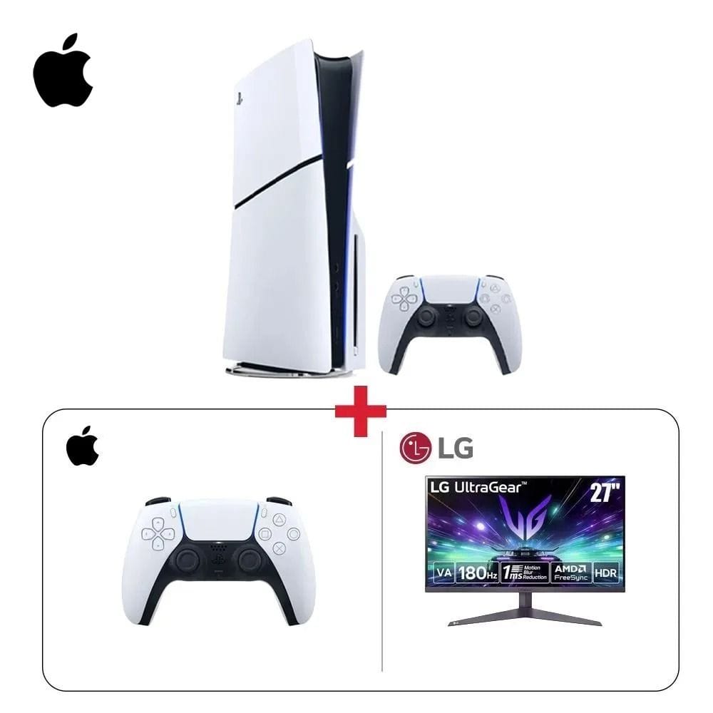 Gaming Console Bundle Sony Play station 5 1TB + PS 5 Controller + LG Gaming Monitor (603001000006577,603001000013346,101005000000403)