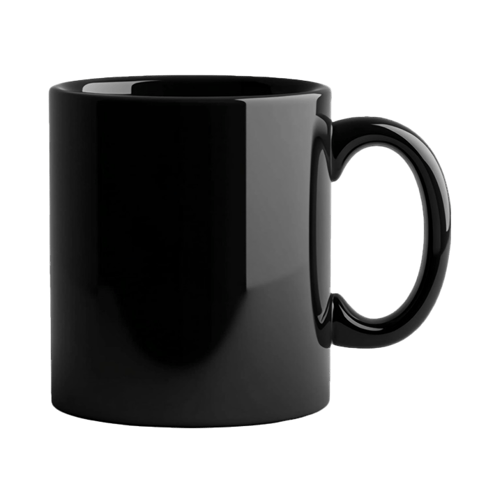 Ceramic Mug Bundle (Personalized Black Ceramic Magic Mug, Flowers, Balloon & Chocolate)