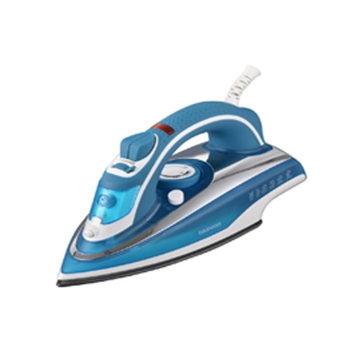 Daewoo Steam Iron Ceramic Soleplate 310ml Water Tank 1800W | Blue | DSI2020