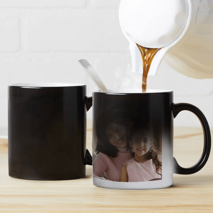 Magic Mug Bundle (Personalized Matte Magic Mug, Flowers, Balloon & Chocolate)