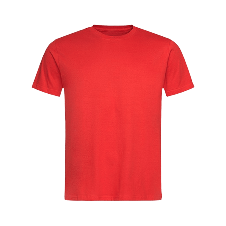 Red T-Shirt Printed With Your Personalized Design-L