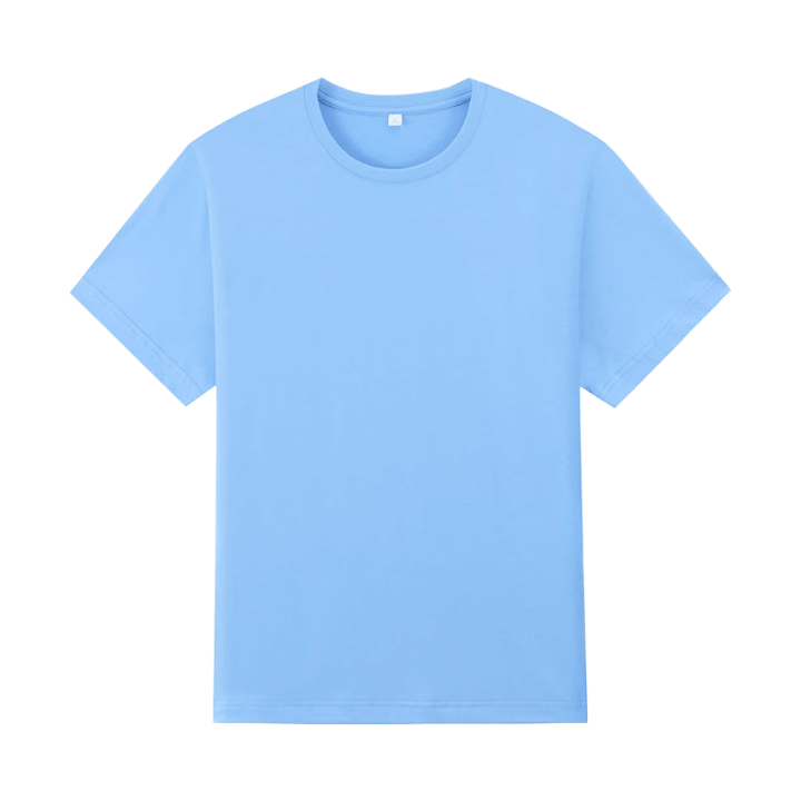 Sky Blue T-Shirt Printed With Your Personalized Design-S