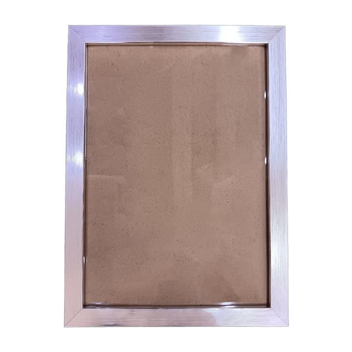 A4 Photo Frame Printed with Your Personalized Design - Silver Metallic