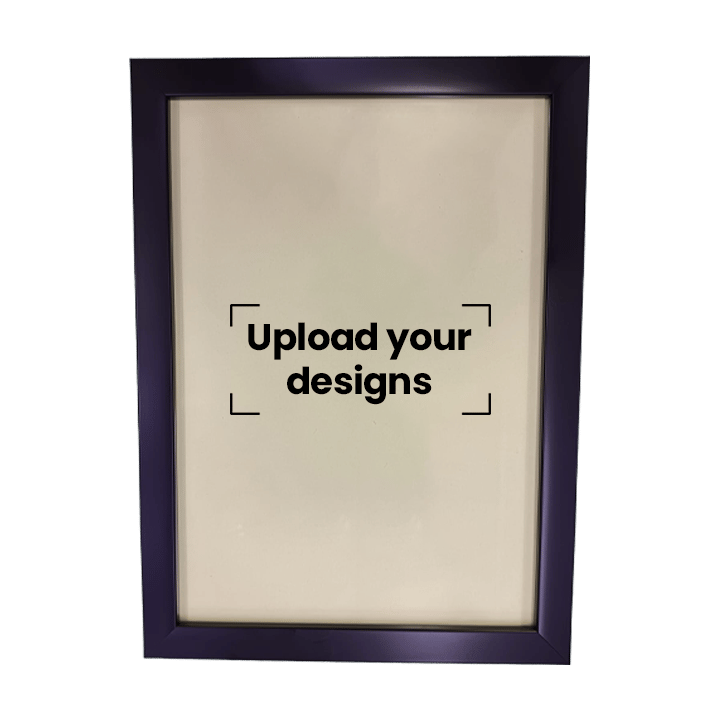 A3 Photo Frame Printed with Your Personalized Design - Full Black