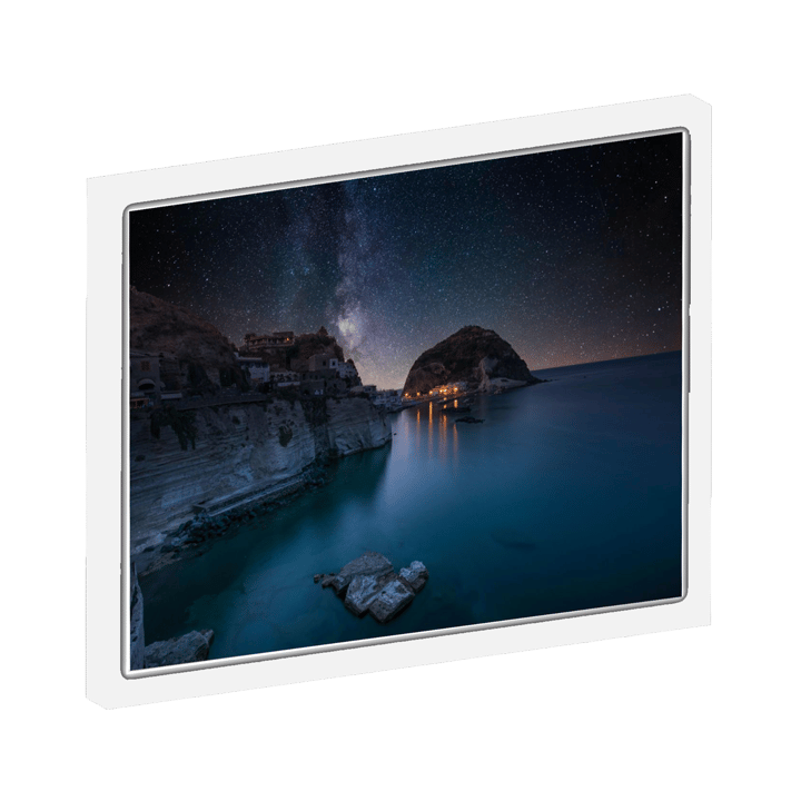 A3 Photo Lighted Frame Printed with Your Personalized Design - White