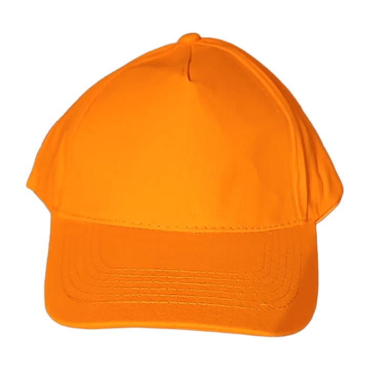 قبعة قطنية مطرزة بتصميمك الشخصي – برتقالي