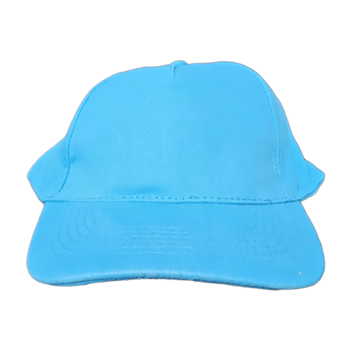 Cotton Cap Embroidered with Your Personalized Design - Aqua Marine