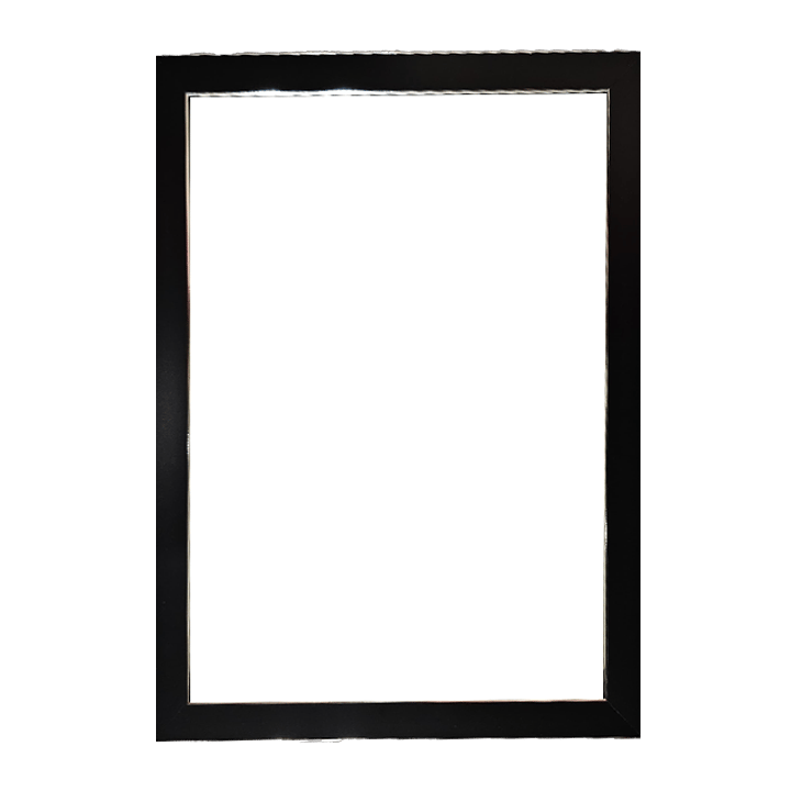 A3 Photo Frame Bundle (Personalized Black & Silver Photo Frame, Flowers, Balloon & Chocolate)
