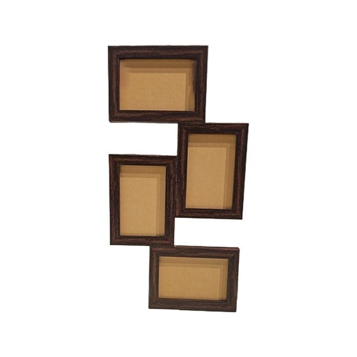 Jumbo Print Personalized 4×6 Photo Collage Frame, Dark Walnut