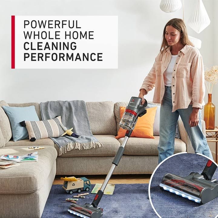 Hoover Home Pro Cordless Vacuum Cleaner 0.7L Hairwrap Resist FlexiClean Under Furniture Reach LED Floorhead |CLSV-HPMS