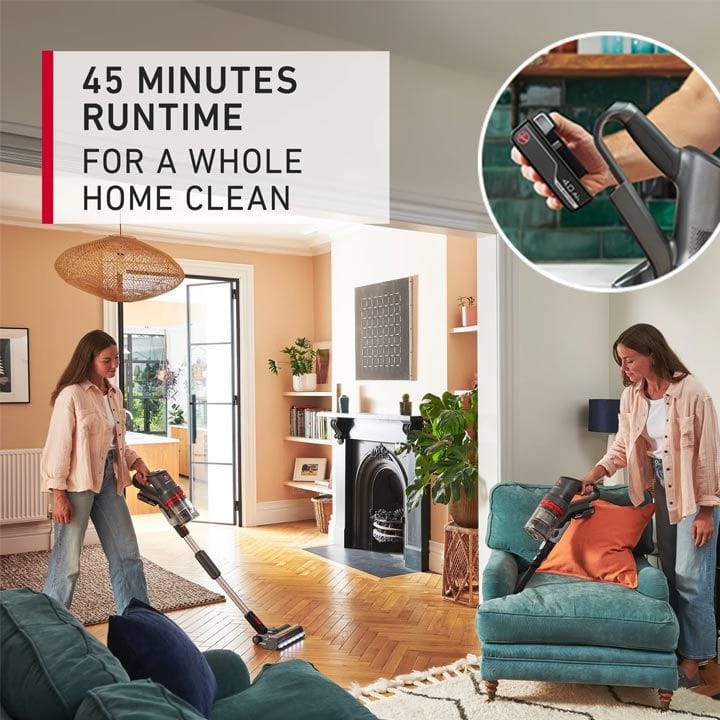 Hoover Home Pro Cordless Vacuum Cleaner 0.7L Hairwrap Resist FlexiClean Under Furniture Reach LED Floorhead |CLSV-HPMS