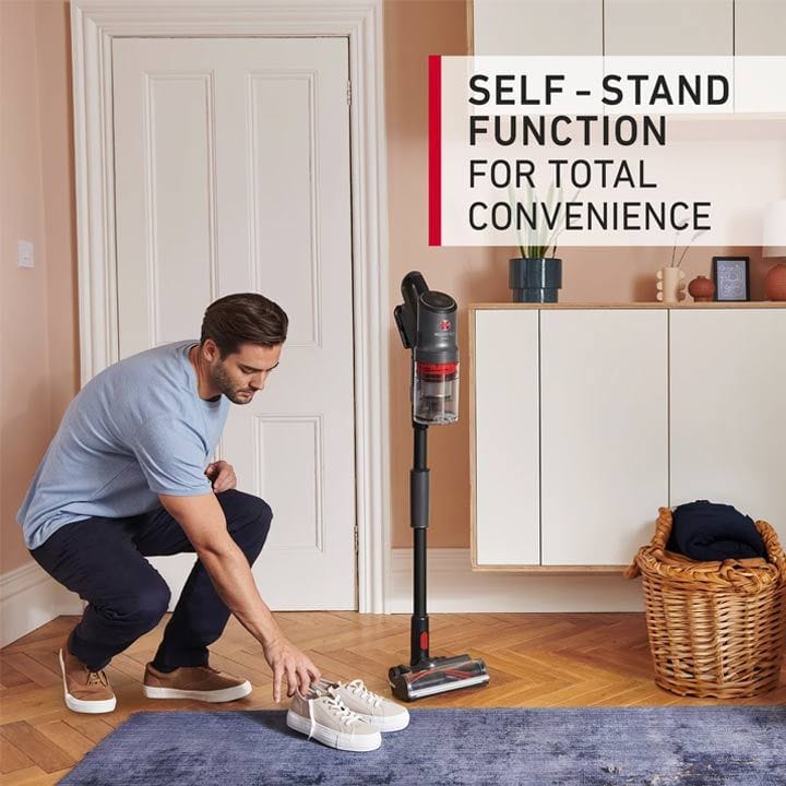 Hoover Home Pro Cordless Vacuum Cleaner 0.7L Hairwrap Resist FlexiClean Under Furniture Reach LED Floorhead |CLSV-HPMS