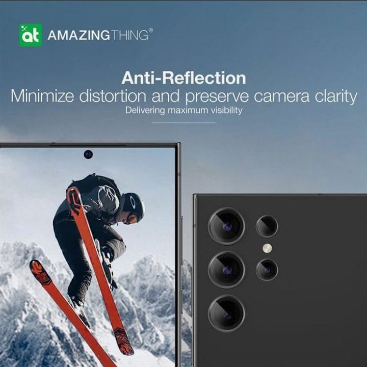 Amazingthing Camera Lens Protector for Samsung S24 – Gray | S24CAMSGLA