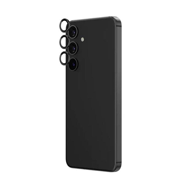 Amazingthing Camera Lens Protector for Samsung S24+ – Black | S24PCAMBGLA