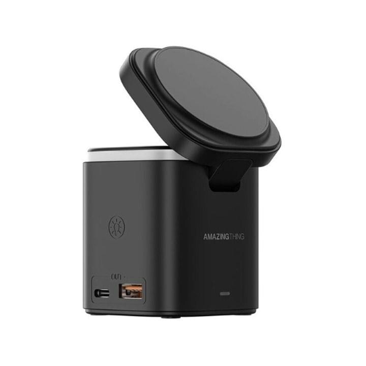 Amazingthing Thunder Pro Mag 5-in-1 PD55W Wireless Charging Station – Black | TP24001BK