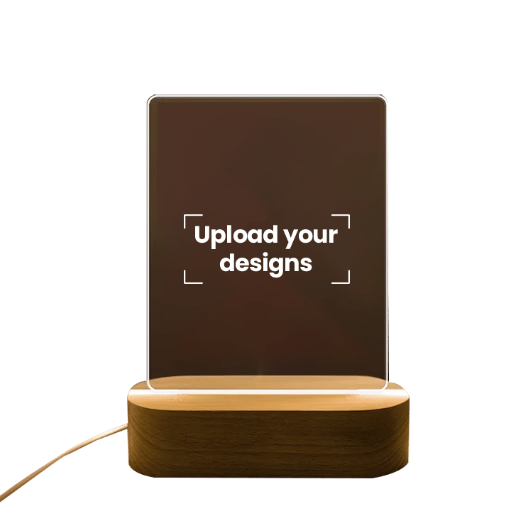  6 x 8 Acrylic Photo Frame Printed with Your Personalized Design - Portrait