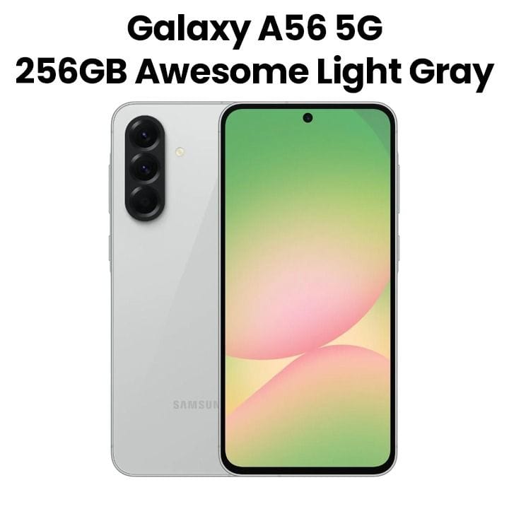 Samsung Galaxy A56 5G Smartphone 8GB/256GB – Awesome Light Gray | SM-A566BZAWMEA (Open Piece/Display Unit)