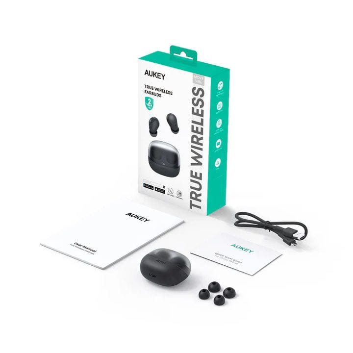 Aukey Move Vibe Wireless Earbuds – Gray | EP-M3A