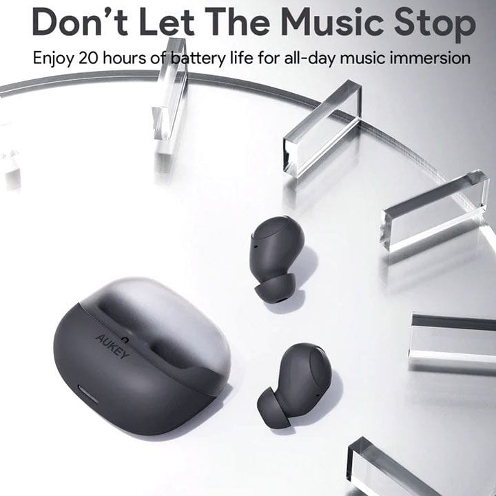 Aukey Move Vibe Wireless Earbuds – Gray | EP-M3A