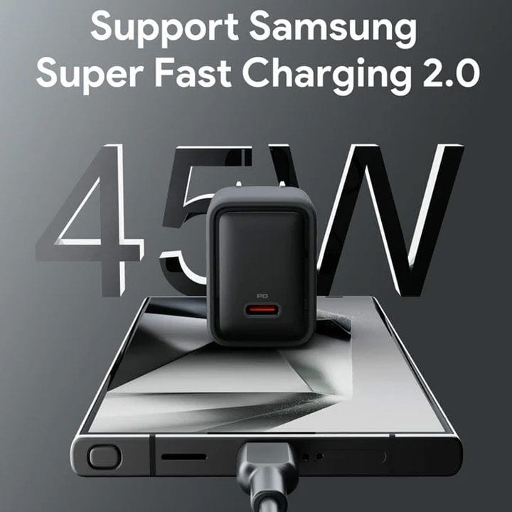 Aukey Comet 45W PD Wall Charger with GaN Technology – Gray | PA-C2