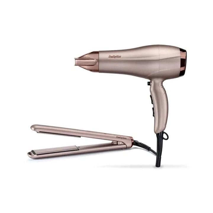 Babyliss Hair Dryer + Straightener Combo 2300W  – Rose Gold | 5514PSDE