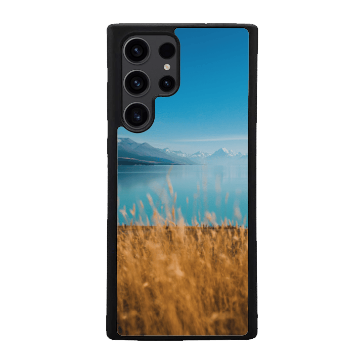 Samsung S24 Ultra Black Case  Printed With Vertical Shot Lake Pukaki Mount Cook