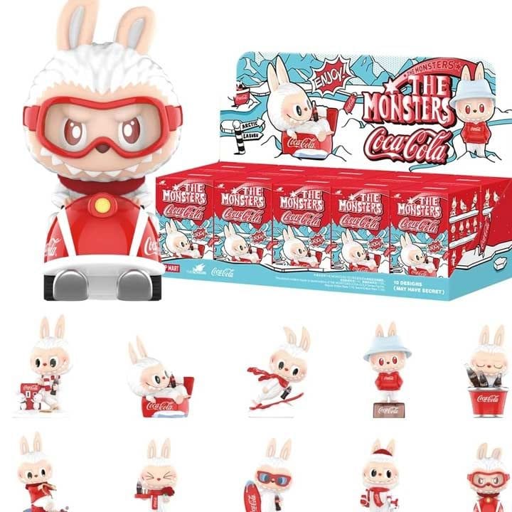 POP MART Coca-Cola Figure The Monsters Labubu Coca Cola Series Action Figures Box (Sold Seperately Subject to Availability)