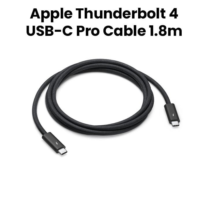 Buy Apple Thunderbolt 4 (USB-C) Pro Cable 1.8m - Black | MW5J3ZM/A