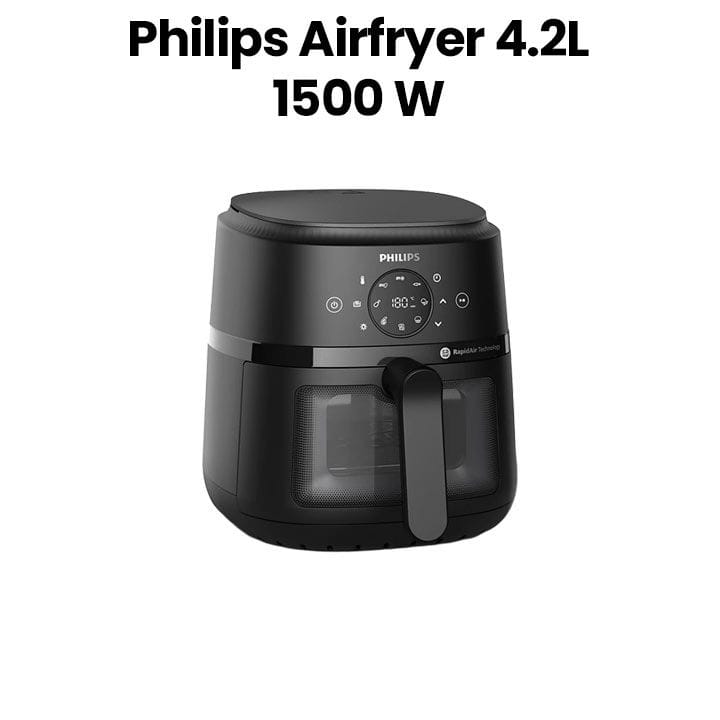 Philips Series 2000 Airfryer Window Design 4.2L | Black | NA220/09