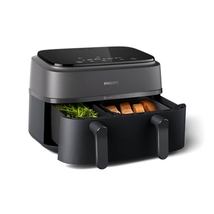 Philips Series  3000 Dual Airfryer 2-Basket Cooking 9.0L | Black | NA350/00