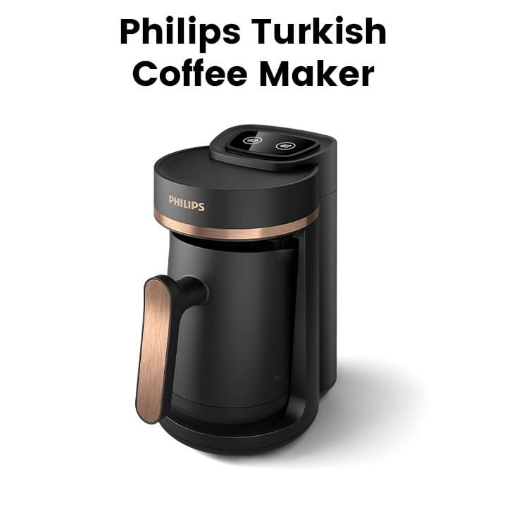 Philips Turkish Coffee Maker, Black & Copper | HDA150/62