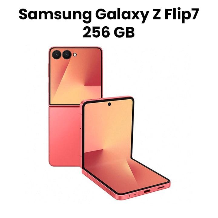 Samsung Galaxy Z Flip7 5G 256GB Smartphone - Coral Red