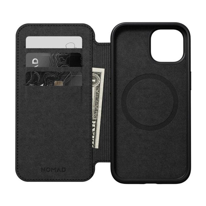 Nomad Modern Leather Folio for iPhone 15 Pro | Black | Nomad Leather | NM01627685