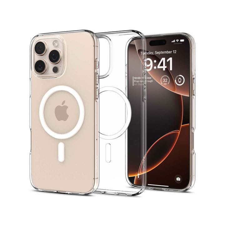 Spigen iPhone 16 Pro Bundle  Case, Screen Protector & Type-C Charger | Clear