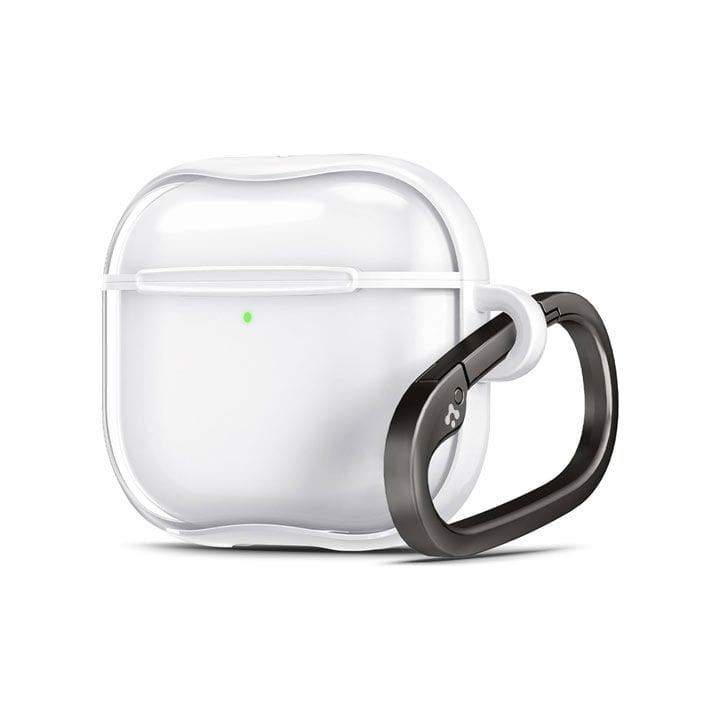 Spigen Apple AirPods 4 Ultra Hybrid Case Carabiner & Drop Protection | Clear