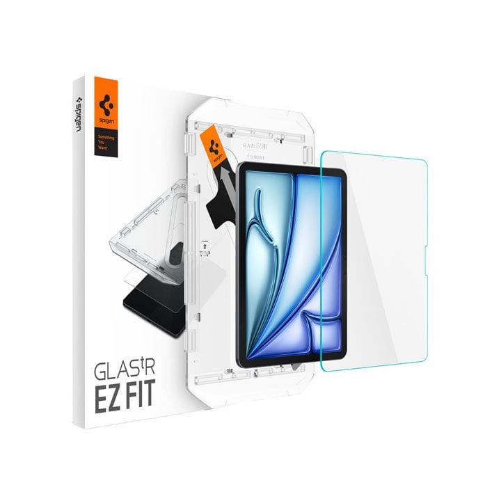 سبيجن لاصق حماية زجاجي للآيباد إير 11 إنش بمعالج M2 صلابة 9H | شفاف